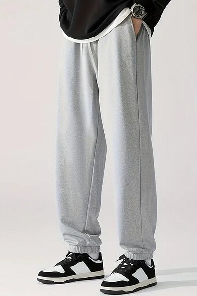 BSBSPOR Loose Fit Summer Μαύρο / Γκρι αθλητική φόρμα Jogger Time Unisex Γυναικείες / Άντρες