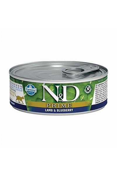 N&D Prime Lamb Blueberry Grain-Free Adult Cat Canned Food 70 Gr