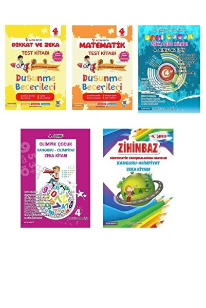 Nartest Yayınları 4.Sınıf Dikkat ve Zeka + Matematik + Zihinbaz + Olimpik Çoc...