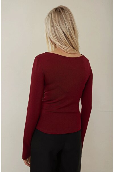 Hiccup Μακρυμάνικο μπλουζάκι με λαιμόκοψη καγιάκ