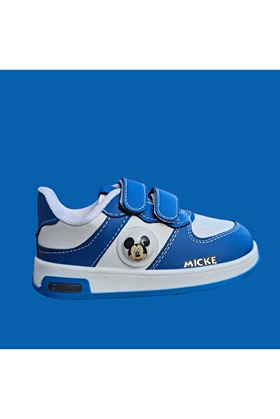 archiepet ışıklı sevimli fare mavi erkek çocuk spor ayakkabı(21-30 çift ışıklı,31-35 yan ışıklı)