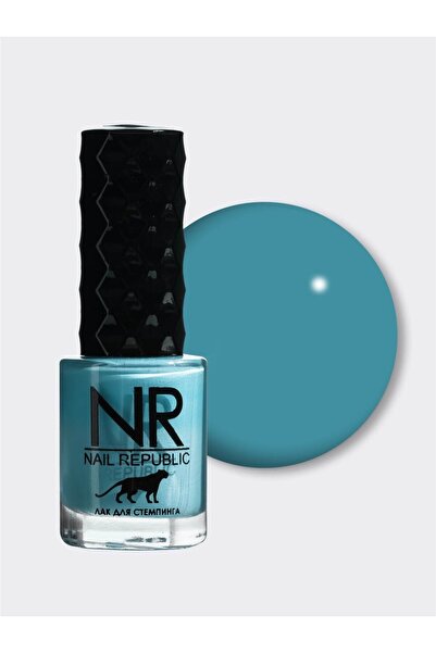 Nail Republic Kalıcı Oje Mavi Stamping İçin №12 Profesyonel Manikür ve Nail A...