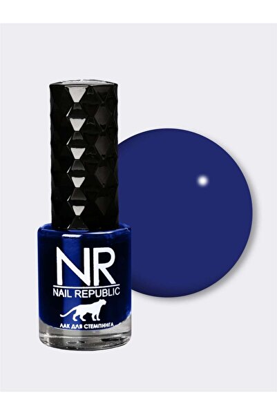Nail Republic Kalıcı Oje Mavi Stamping İçin №09 Profesyonel Manikür ve Nail Art İçin 10 ml