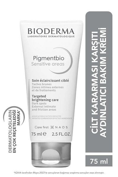 Pigmentbio Sensitive Areas - 75 ml Brightening Cream, Genital and Joint Areas Anti-Darkness