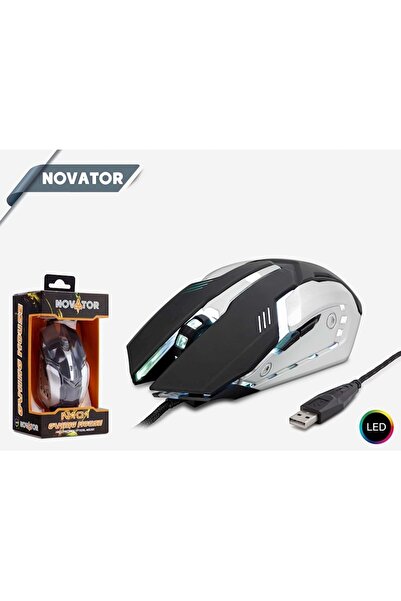 HADRON Novator N101/50 Oyun Mouse Ledli Game Mouse 800/1200/1600/3200 Ayarlan...