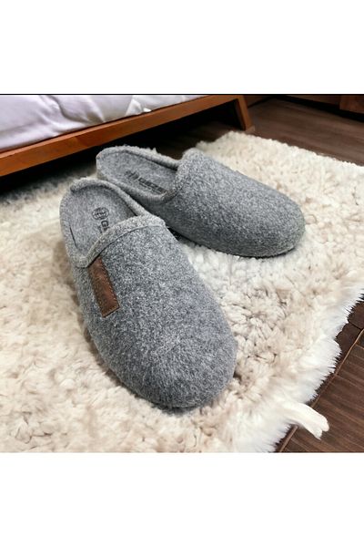 GEZER Men's 100% Felt Winter Indoor Slippers