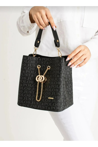 Just Polo Women's Medium Size Adjustable Strap Hand and Shoulder Bag Size: 22 X 23 cm Shopper