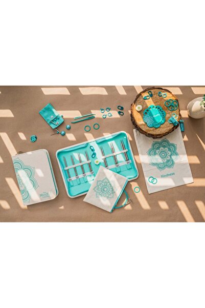 KnitPro Mindful Normal Değiştirilebilir Şiş Seti (Kindness) Seti Kısa Uçlu (10cm)