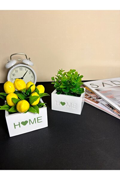 Vela Anatolia HOME Yazılı Dekoratif Saksı 2'li Set