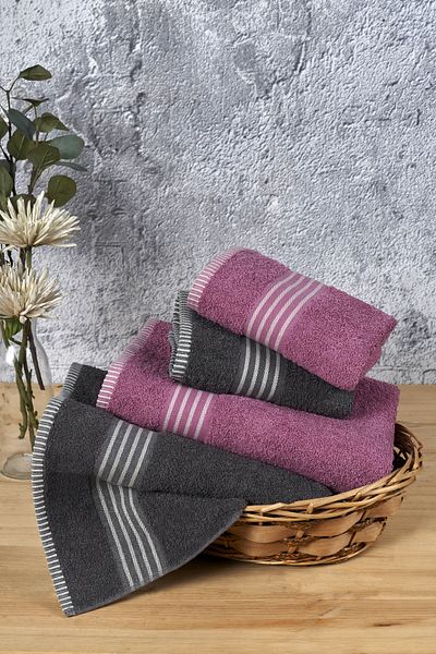 ÇIQRIK HOME Σετ πετσετών μπάνιου 4 τεμαχίων Family Otantic Cotton |   Σειρά Extra Soft