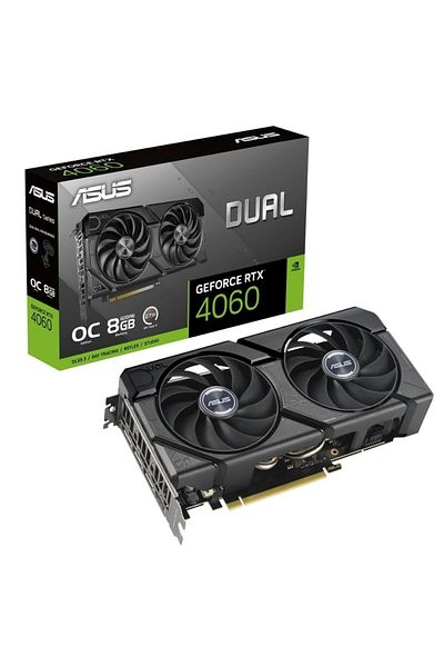ASUS GeForce RTX4060 DUAL OC Evo Edition 8GB - DLSS 3 128 Bit GDDR6 Graphics Card