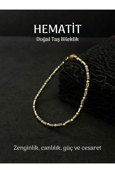 Tuana Trend High Quality Hematite Natural Stone Bracelet Stem Chakra Balance Positive Energy Wealth Stone