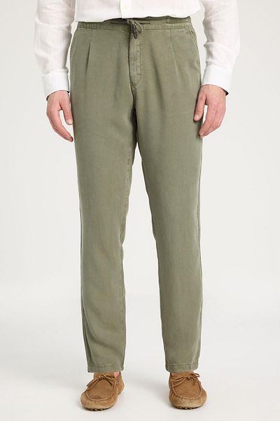 WRANGLER Regular Fit Regular Cut Normal Waist Straight Leg Men's Camel Color Lace-Up Chino Pants