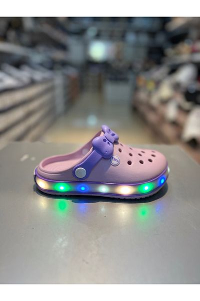 Akınal Bella 31-35 Children's Lighted Slippers with Bow