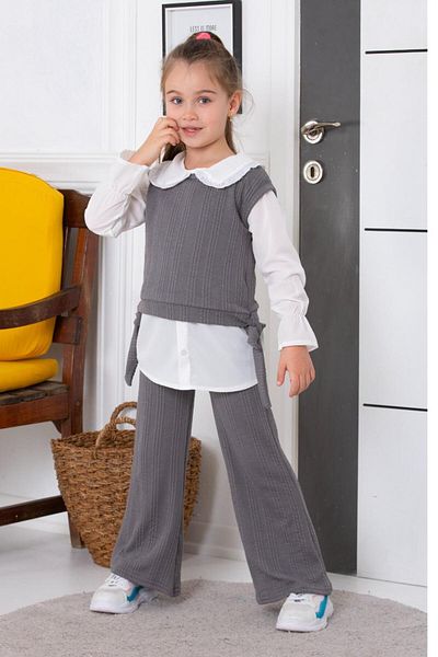 tunays shopping Girl's Shirt Bottom Top Set 3 Pieces