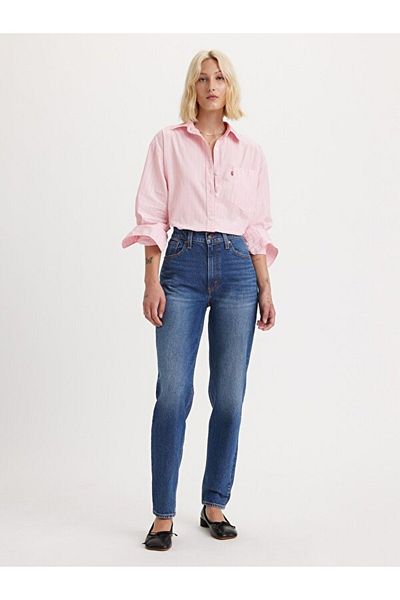 Levi's Blugi albastru închis pentru femei din anii 80 - A9385-0003