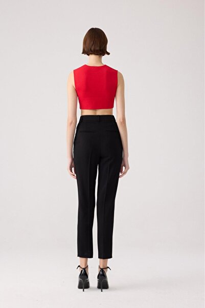 rue Red Knitwear Bodysuit with Low Back Detail