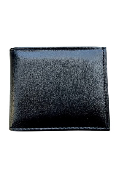 EZIMGLOBAL ERKEK CÜZDAN, SİYAH VİNLEX DERİ, 6 ADET KART BÖLMELİ, 1 ADET KİMLİ...