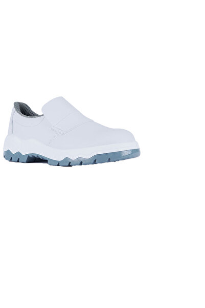 Mekap 060-S2 Beyaz Deri Çelik Burunlu İş Ayakkabısı