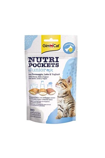 Gimcat Nutripockets Junior Mix Karışık Yavru Kedi Ödülü 60gr