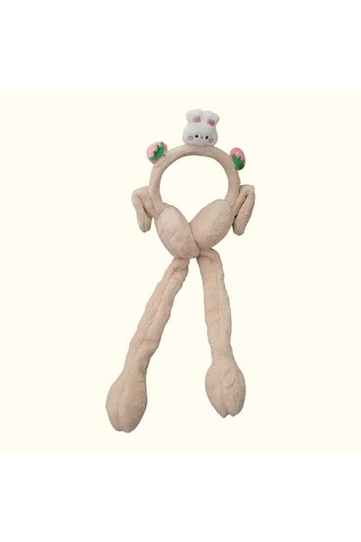 Aware Time Children's Plush Figured Movable Ear Movable Sound Winter Earmuff