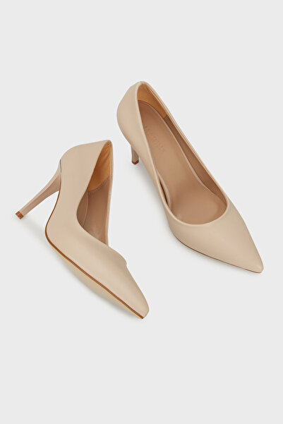 Rachel Pointed Toe Leather Heeled Shoes - 24K036Mbari