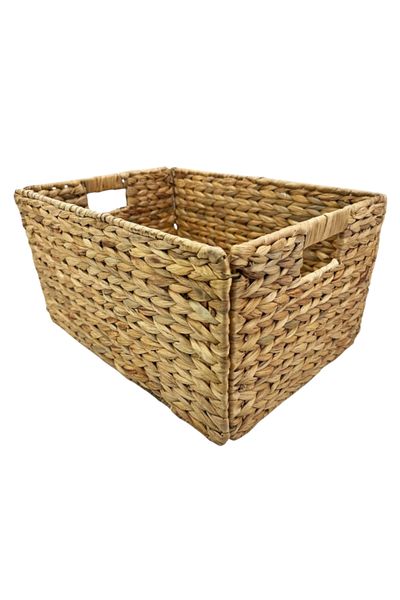 Bliss Knitted Wicker Folding Basket 42.5cm Bathroom and Kitchen Organizer Organizer Multipurpose Storage Box