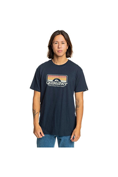 Quiksilver Step Inside Men's Blue T-Shirt Men's T-Shirt Eqyzt07678