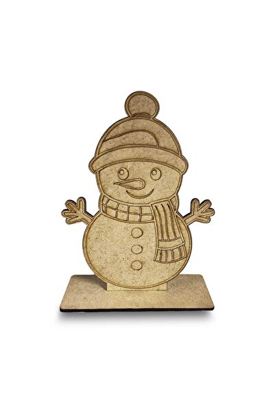 YAHO OYUNCAĞIN DOĞAL HALİ Ahşap Boyanabilir Kardan Adam (1 adet)