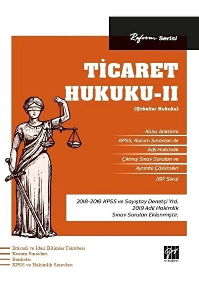 Genel Markalar Ticaret Hukuku - Iı (şirketler Hukuku) - Reform Serisi