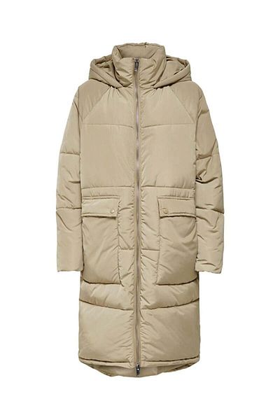 ONLY Women's Gabi Oversized Long Coat Otw Noos 15160167   Crockery