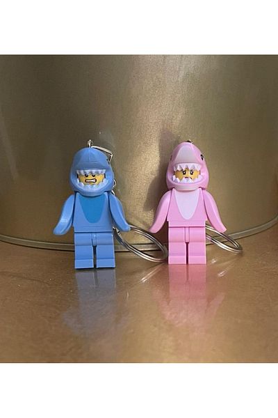 marimari Mini Figure - Set of 2 Key Rack, Shark and Building Blocks
