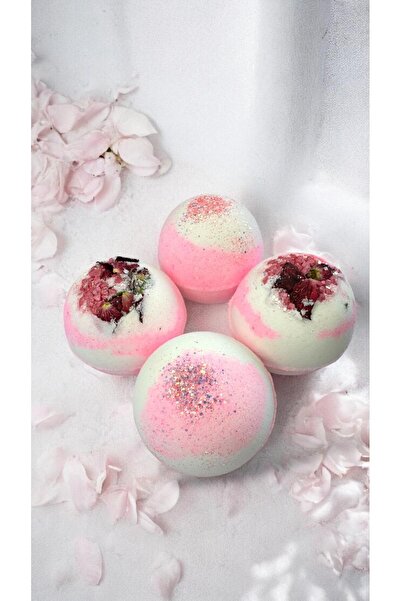 star bathbomb starbomb Gül Kokulu Banyo Topu 4 Adet / Nem Bombası / Küvet ve ...