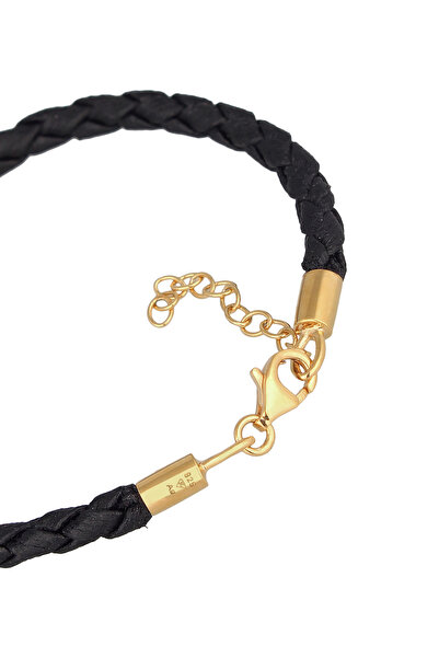 Nenalina Náramek Dámské korálky Ležérní moderní syntetická kůže v 925 Sterling Silver