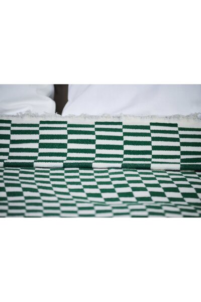 KARAKRAL 100% Cotton Jacquard Checkerboard Patterned Double Pique 220X240