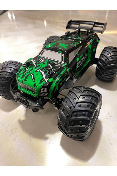 Magicway Uzaktan Kumandalı Sarjlı Işıklı Off Road Süsyansiyonlu Yeşil Yarış Arabası