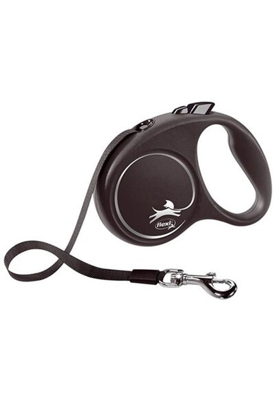 Flexi سلسلة سوداء كبيرة 5 طن شريطية مقود أوتوماتيكي أسود