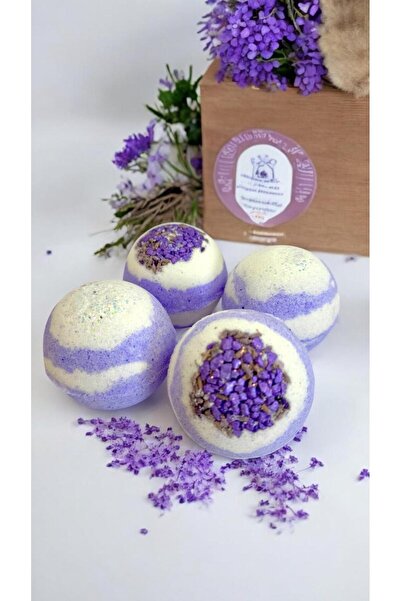 star bathbomb starbomb Lavantalı 4 Adet Banyo Topu / Küvet, Jakuzi Topu / Nem...