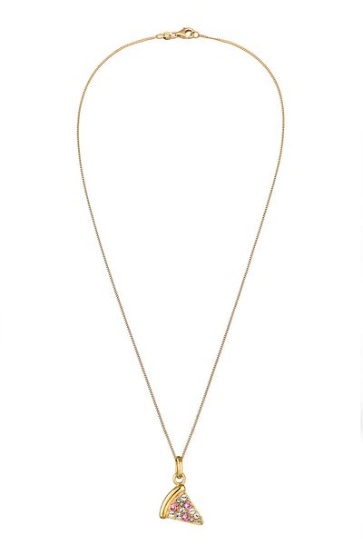 ELLI Necklace Necklace Women Pizza Armouredchain Glass Crystals Xilion Cut White 925 Sterling Silver