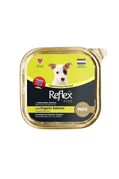 Reflex Plus Puppy Pate Organik Somonlu Küçük Irk Yavru Konserve Köpek Maması 85 Gr