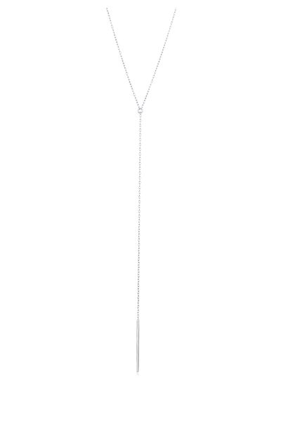 ELLI Halskette Elli Halskette-Y Damen Stab-Anhänger feine Gliederkette 925 Sterling Silber Party/Silber