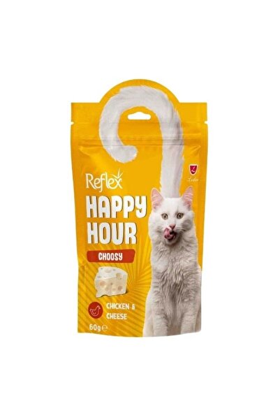 Reflex Happy Hour Tavuk Etli ve Peynirli Seçici Kediler için Kedi Ödülü 60 Gr
