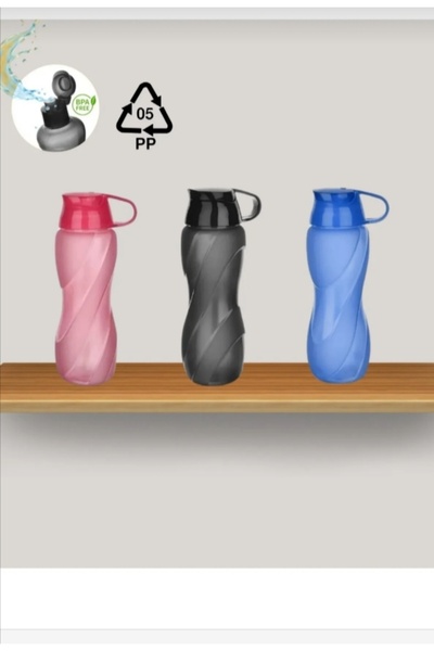 VZN زجاجة مياه سعة 750 مل، 3 قطع، زجاجة مياه، زجاجة مياه للمدرسة