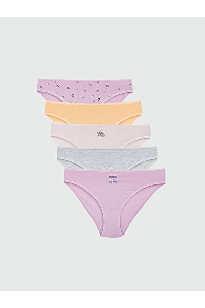 LC Waikiki Lila Printed Bikini Panties 5-Pack
