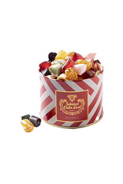 Şekerci Cafer Erol Akide Şekeri - Kristal Kapak Teneke Kutu