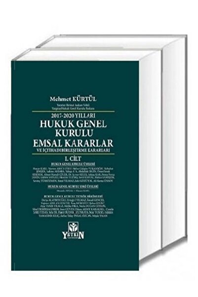 Yetkin Yayınları Hukuk Genel Kurulu Emsal Kararlar Ve Içtihatı Birleştirme Ka...