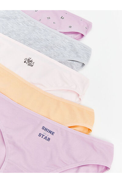 LC Waikiki Lila Printed Bikini Panties 5-Pack