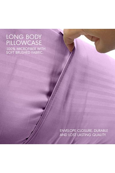 Hotel Linen Klub Ultra Soft Body Pillow with  Pillowcase- Long Side Sleeper Pillow For Use During Pregnancy