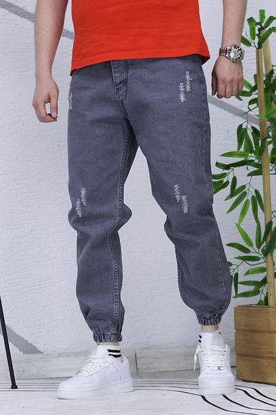 WAFRA Men's Jeans with Elastic Cuffs, Boyfiren Jeans Pnt. 646