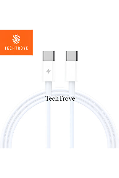 TechTrove Type C-Type C Uyumlu Hızlı Şarj Kablosu 1 Metre